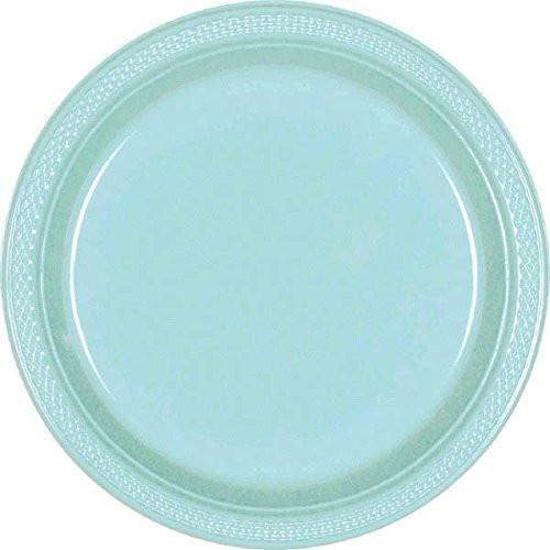 Amscan 43030.121 Plates 7" Robin's-egg Blue