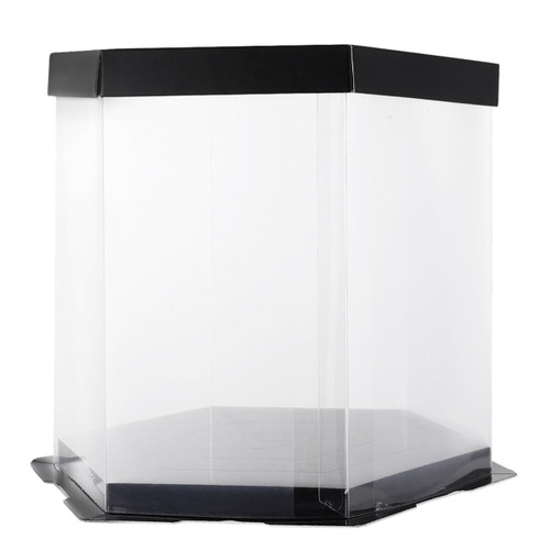 BUGUUYO 1 Pc cake box Bakery Take Out Container cake carrier holder cake container Clear Plastic cake display holder Cake Case Portable Cake Carrier Party Cake Paper baby with cover Gift