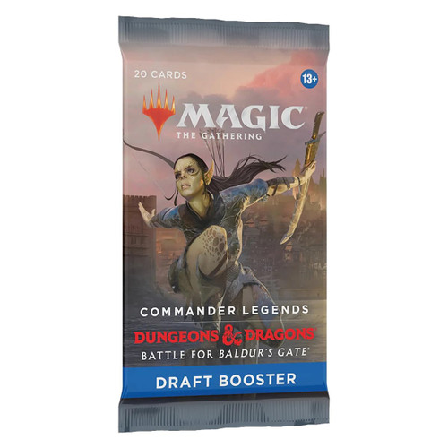 Magic The Gathering D10030001 D&D Battle for Baldurs Gate Commander Legends Draft Booster, Multi