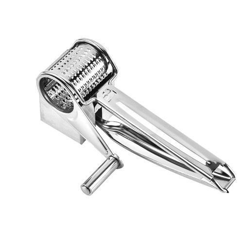 Cheese Grater, Stainless Steel Rotary Cheese Graters Shredder Handheld, Manual Handheld Cheese Cutter Hand Crank Kitchen Tool for Grating Cheese, Chocolate, Nuts Potato
