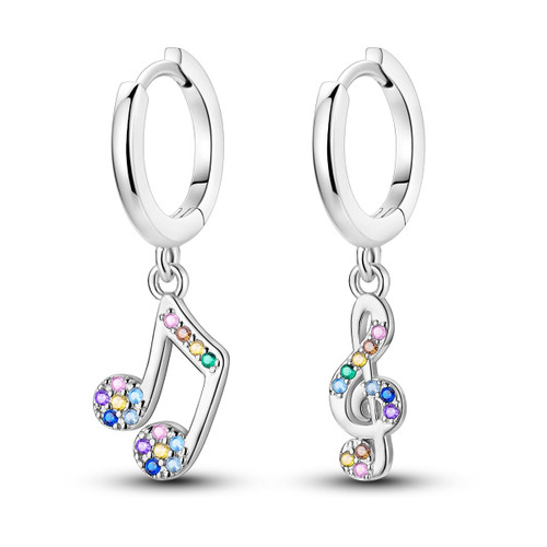 NARMO Earrings for Women 925 Sterling Silver Musical Note Earrings Fancy Dangle Drop Hoop Earrings NARMO Earrings for Women 925 Sterling Silver Musical Note Earrings Fancy Dangle Drop Hoop Earrings