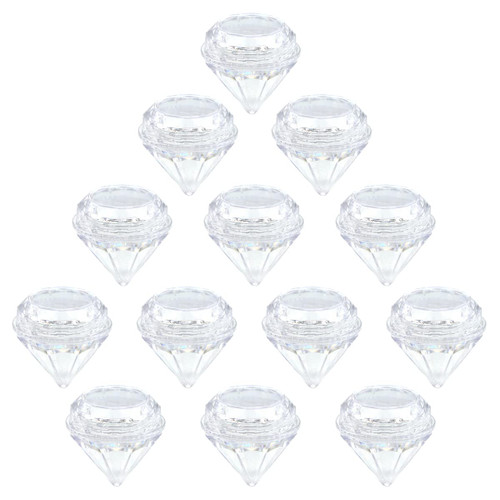 Ewanda store 25Pcs 5Gram Empty Diamond Shape Plastic Clear Cosmetic Refillable Pot Jars Bottles Make up Cosmetic Containers with Lids for Eye Shadow Lip Balm Face Creams Lotion Nail Powder Ewanda store 25Pcs 5Gram Empty Diamond Shape Plastic Clear Cosmetic Refillable Pot Jars Bottles Make up Cosmetic Containers with Lids for Eye Shadow Lip Balm Face Creams Lotion Nail Powder