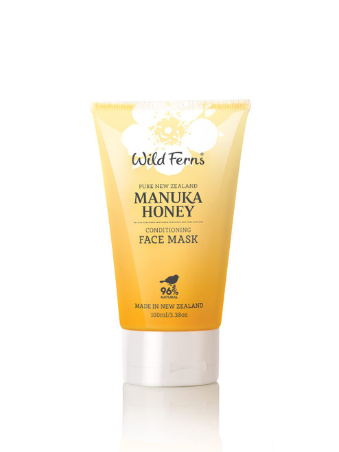 Wild Ferns Manuka Honey Conditioning Face Mask, 99% Natural, 100 milliliters Wild Ferns Manuka Honey Conditioning Face Mask, 99% Natural, 100 milliliters
