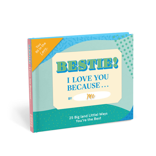 Knock Knock Bestie, I Love You Because Book Fill in the Love Fill-in-the-Blank Book & Gift Journal (25 Prompts), 5 x 5.75-Inches Knock Knock Bestie, I Love You Because Book Fill in the Love Fill-in-the-Blank Book & Gift Journal (25 Prompts), 5 x 5.75-Inches