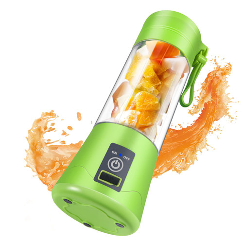Portable Personal Size Blender with USB Rechargeable Fruit Juice Mixer for Smoothies and Shakes Mini Juicer Cup Travel 380ML