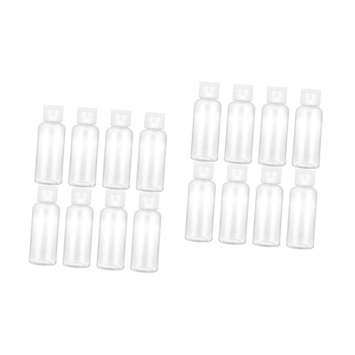 FOMIYES 16 pcs cosmetic travel containers mini squeeze bottle travel cosmetic containers Hand Soap Liquid Containers travel sample bottle Refillable Travel Bottle Cosmetic bottle filling