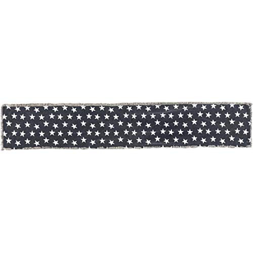 VHC Brands Classic Country Americana Tabletop & Kitchen - Multi Star Blue Runner, Navy, 13" x 72" VHC Brands Classic Country Americana Tabletop & Kitchen - Multi Star Blue Runner, Navy, 13" x 72"