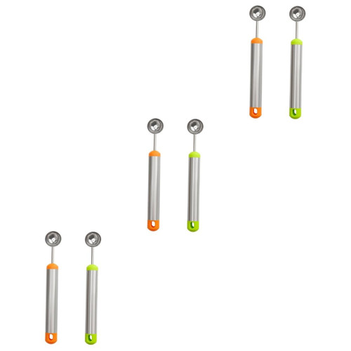 BESTOYARD 6 Pcs Watermelon Scooper Meatball Spoon Fruit Melon Baller Muffin Scoop Metal Watermelon Spoon Fruit Scooper Ice Baller Scoop Dessert Spoons Melon Baller Scoop Stainless Steel Pp BESTOYARD 6 Pcs Watermelon Scooper Meatball Spoon Fruit Melon Baller Muffin Scoop Metal Watermelon Spoon Fruit Scooper Ice Baller Scoop Dessert Spoons Melon Baller Scoop Stainless Steel Pp