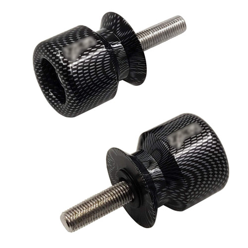 HONGK- Swingarm Spools Compatible with Kawasaki Ninja 250 Zzr600 650R Z1000 Zrx1200 Zx12R Carbon [B01BW4M7IA]