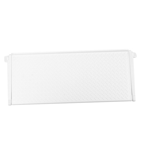 FUOYLOO Monitor Rack Monitor Top Shelf Screen Shelf Mount Adjustable TV Shelf Computer Monitor Stand Computer Screen top Shelf tv top Organizer tv top Shelf White Storage Jacking abs