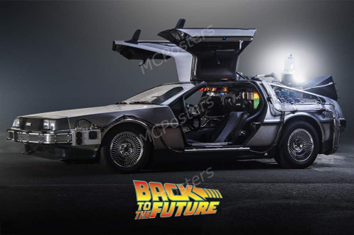 MCPosters - Back to The Future Time Machine Glossy Finish Movie Poster- MCP872 (24" x 36" (61cm x 91.5cm)) MCPosters - Back to The Future Time Machine Glossy Finish Movie Poster- MCP872 (24" x 36" (61cm x 91.5cm))