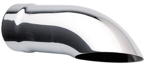Hedman Hedders 17146 Hot Tip Exhaust Tip Chrome Turn-Down Style 9 in. Length 2.5 in. Inlet 2 5/8 in. Outlet Weld On Hot Tip Exhaust Tip