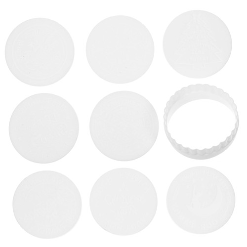 SWOOMEY 1 Set Christmas Cookie Cutters Biscuits Kitchen Cookie Mold Baking Mold Household Biscuit Cutter Diy Cookie Cutter Chocolate Mold Biscuit Cutters 3d Pp Cylinder Biscuit Mold White