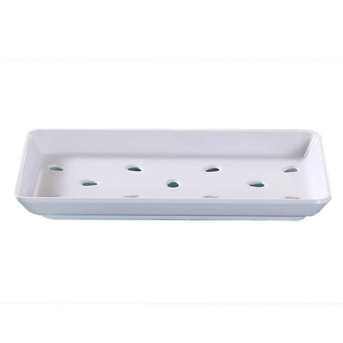 Osaka, Rectangular Tray, 8 3/4" W X 5" L, Melamine, White
