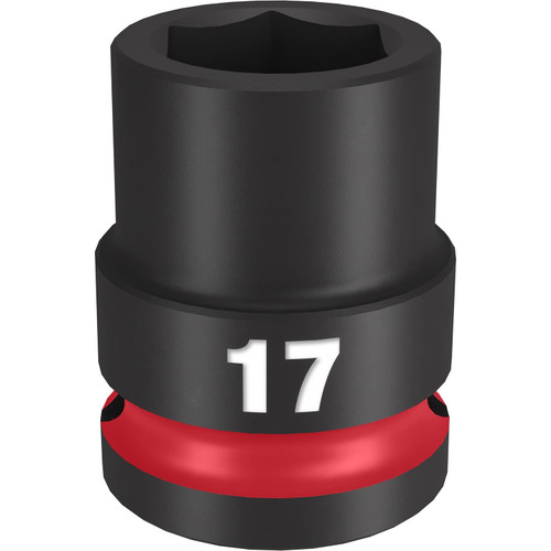 Milwaukee 49666249 Shockwave 6 Point Impact Socket, 1/2 Inch Drive x 17 mm Standard
