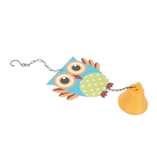 Outdoor Iron Wind Chime Outdoor Decoration Hanging Decor Outdoor Metal Decor Music Decor Garden Hanging Outdoor Wind Bell Pendant Owl Modeling Wind Chime Vintage Wind-Bell Window
