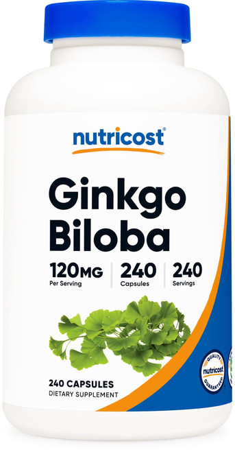 Nutricost Ginkgo Biloba 120mg, 240 Capsules - Extra Strength Ginkgo Biloba Extract - Gluten Free & Non-GMO Nutricost Ginkgo Biloba 120mg, 240 Capsules - Extra Strength Ginkgo Biloba Extract - Gluten Free & Non-GMO