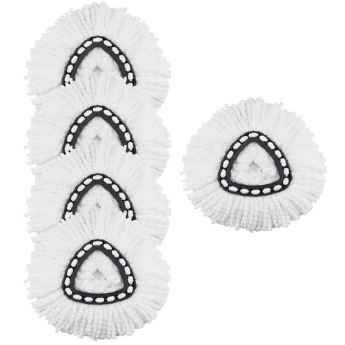 5 Pack Spin Mop Replacement Heads, Microfiber Spin Mop Refills, Easy Cleaning Mop Head Replacement