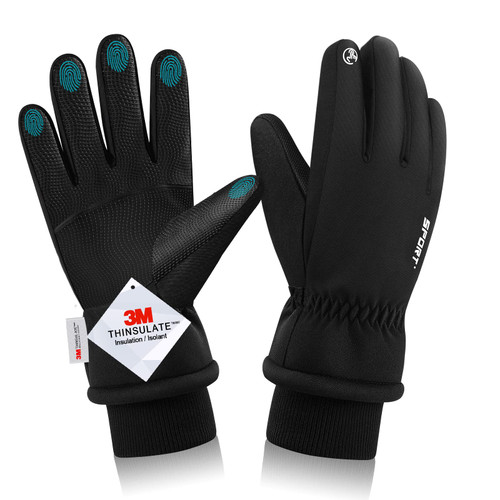 Winter Gloves for Men Women-Upgraded Touch Screen Glove-Cold Weather Warm Gloves-Freezer Work Gloves-Thermal Gloves Suit for Running Driving Cycling Working Hiking L