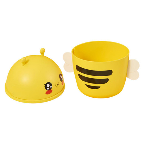 Parliky Bee Mini Garbage Desk Trash tin Garbage bin Bedroom Garbage Can Waste Paper Container Desk Trash can Automotive Garbage cans Tiny Waste Basket Small Trash Paper Plastic Clamshell