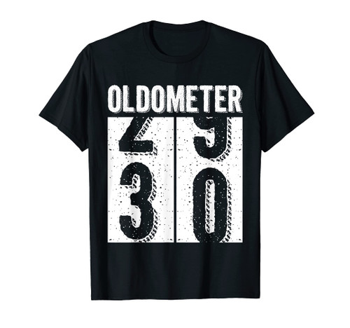 30th Birthday Gifts Oldometer 29-30 Vintage Funny Men Women T-Shirt