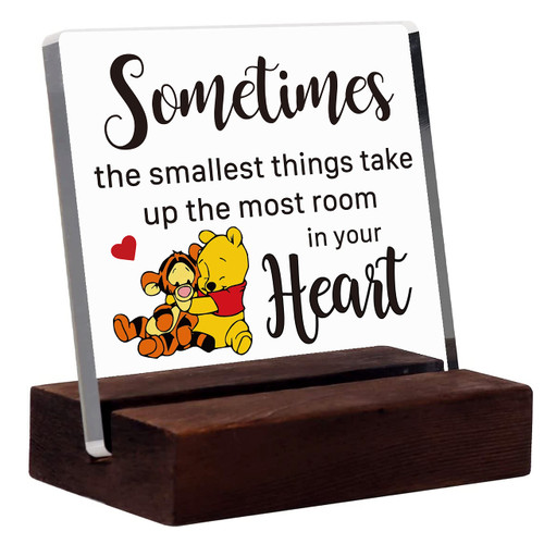 Msyueos Clear Desk Decorative Sign with Wood Stand Inspirational?Winnie The Pooh Quote Perfect Positive Plaque Decor Sign for Home Bedroom or Office Birthday Gift for Friends Coworkers Msyueos Clear Desk Decorative Sign with Wood Stand Inspirational?Winnie The Pooh Quote Perfect Positive Plaque Decor Sign for Home Bedroom or Office Birthday Gift for Friends Coworkers