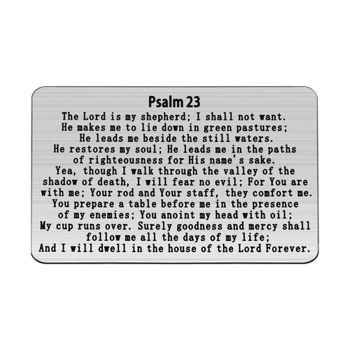 Gzrlyf Psalm 23 Wallet Card the Lord is My Shepherd Religious Gifts for Christian Inspirational Gifts (Wallet Card)
