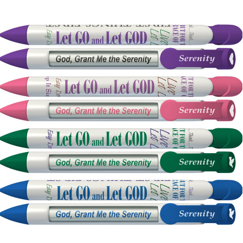 Greeting Pen Serenity Prayer Ballpoint Pen 8 pack in 4 colors (47001)