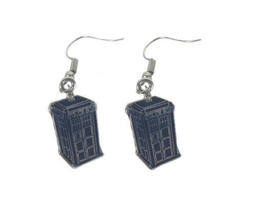 Doctor Who TARDIS Dangle Earrings (Set of 2-1 Pair)