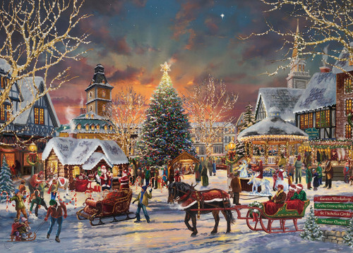 Ceaco - Thomas Kinkade - Holiday - Christmas Festival - 1000 Piece Jigsaw Puzzle Ceaco - Thomas Kinkade - Holiday - Christmas Festival - 1000 Piece Jigsaw Puzzle