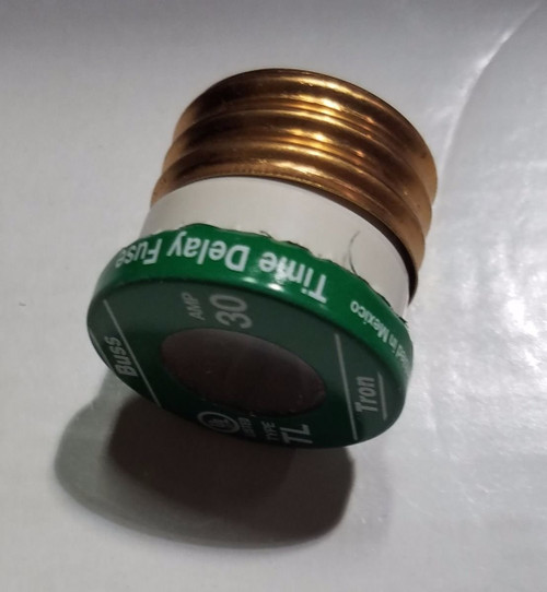 BUSS FUSES TL 30-511538, PLUG FUSE, TIME DELAY, 30 AMP, 8 PCS