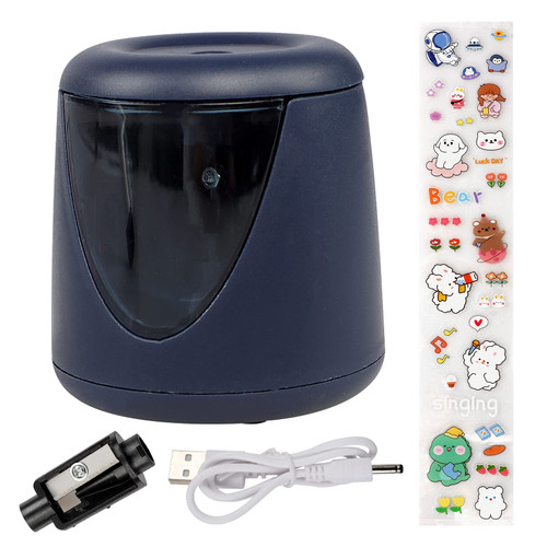 Electric Pencil Sharpener Colored Pencil Sharpener USB Operated Automatic Sharpener for Kids Students School Office Classroom