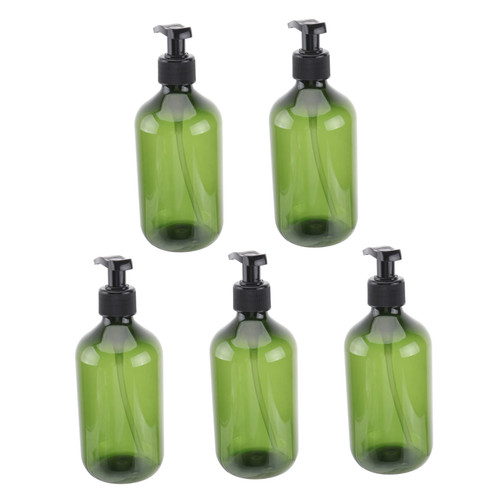 Beavorty 5pcs Refillable Pump Bottles Amber Soap Dispenser Empty Bottles Lotion Pump Hand Soap Dispenser Empty Pump Bottles Soap Dispenser Pump Bottle Lotion Bottle Travel