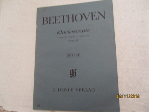 SONATE POUR PIANO N 21 EN UT MAJEUR OP. 53 SONATE POUR PIANO N 21 EN UT MAJEUR OP. 53