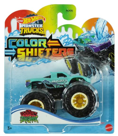Hot Wheels 2022 - Monster Trucks - Podium Crasher - Color Shifters Hot Wheels 2022 - Monster Trucks - Podium Crasher - Color Shifters