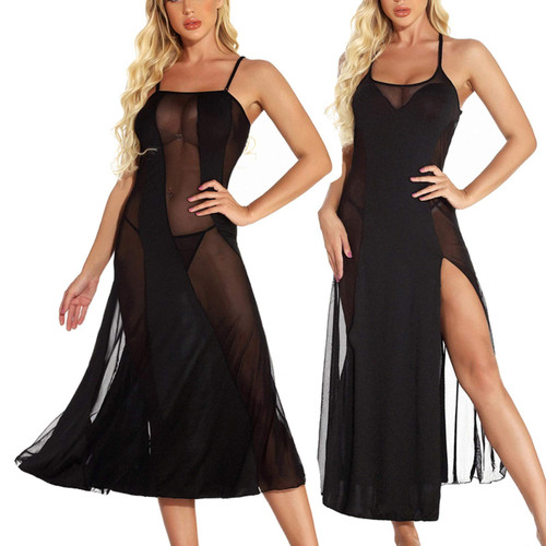 Womens Lingerie Set Fishnet Babydoll Bodysuit Sexy Nightwear Babydoll Lingerie for Women Lace Front Closure Lingerie V Neck Nightwear Sexy Chemise Nightie Women's Lace Kimono Robe