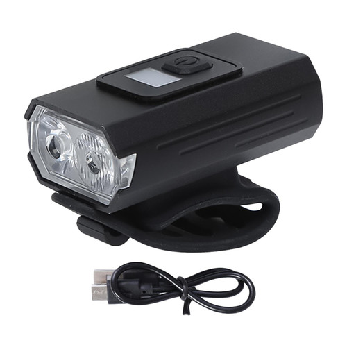 Bicycle Front Light, Rechargeable Bike Light, Portable Cycle Head Lamp, Durable USB LED Bikelight, High Lumen Cycle Front Headlamp, 11 Modes Waterproof Bike Headlight for Night Riding and Usage