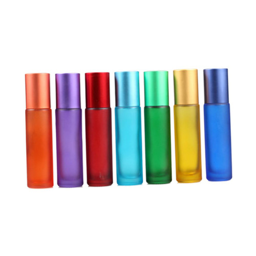 FOMIYES 7pcs Mini Roller Perfume Bottles Essential Oil Bottles Glass Containers Roller Perfume Bottles Empty Mini Perfume Bottle Essential Oils Roll-on Bottles Ball Travel Bottled