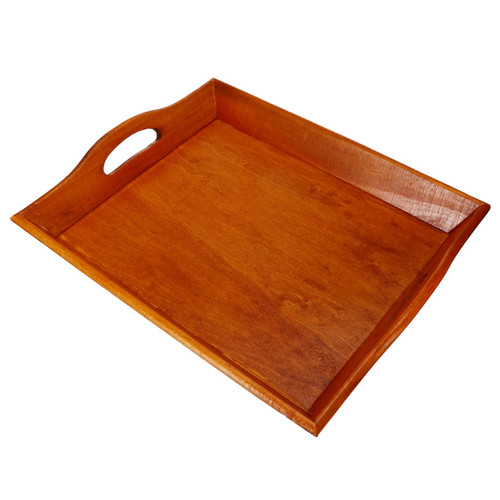 CIYODO 1Pc Square Solid Wood Pallet tablescape Decor Household Decor Serving Tray Wood Breakfast Tray Wood Tray