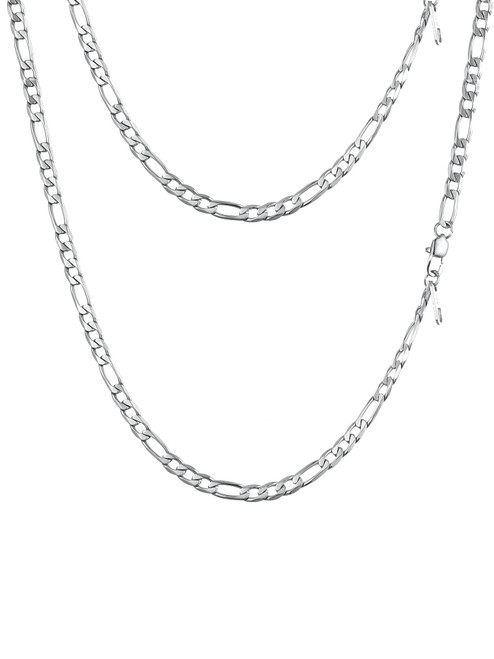 PROSTEEL Figaro Link Chain Necklace For Men Long Stainless Steel Necklaces Chains 26 Inch PROSTEEL Figaro Link Chain Necklace For Men Long Stainless Steel Necklaces Chains 26 Inch