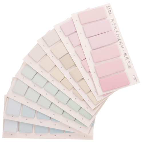 TEHAUX 1920 Pcs Index Sticky Markers Desktop Memo Pads Self- Stick Pads Stickers Post Memo Sticky Adhesive Notes Page Sticky Memo Notes Memorandum Paper Office N Times Posted