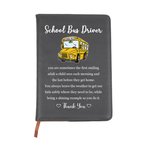 School Bus Driver Notebook School Bus Driver Gifts Leather Journal School Bus Driver Appreciation Gifts Back to School Gift (school bus driver notebook)