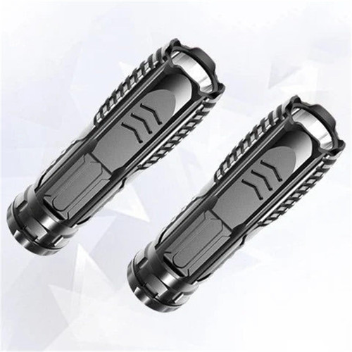 FlashProwess Rechargeable Flashlight, Mini Portable Multifunctional Rechargeable Flashlight, Super Bright Waterproof Multifunctional Led Torch, 3 Modes for Camping, Hiking (2PCS)