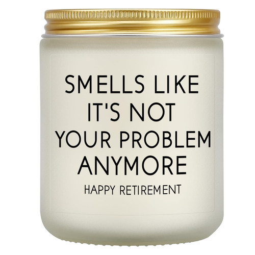Funny Retirement Gifts for Women Men Lavender Scented Candle Best Happy Retirement Candles Farewell Present Unique Coworkers Boss Teacher Nurses Retired Gift Funny Retirement Gifts for Women Men Lavender Scented Candle Best Happy Retirement Candles Farewell Present Unique Coworkers Boss Teacher Nurses Retired Gift