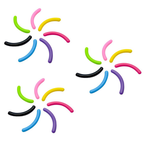 FOMIYES 300 Pcs Eyelash Curler Pads Eyelash Curler Refill Pads Eyelash Curler Replacement Pads Colorful Eyelash Curler Accessories Woman Eyelash Curler Refill Elasticity Adhesive Strip