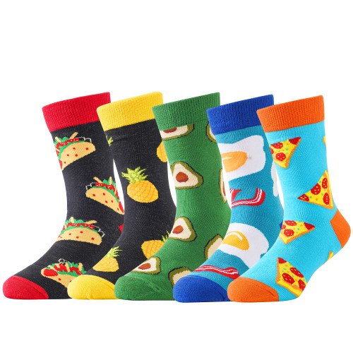 BONANGEL Boys Socks Fun Novelty Animal Design Socks Crazy Space Socks Funny Cute Food Kids socks 5 pairs BONANGEL Boys Socks Fun Novelty Animal Design Socks Crazy Space Socks Funny Cute Food Kids socks 5 pairs