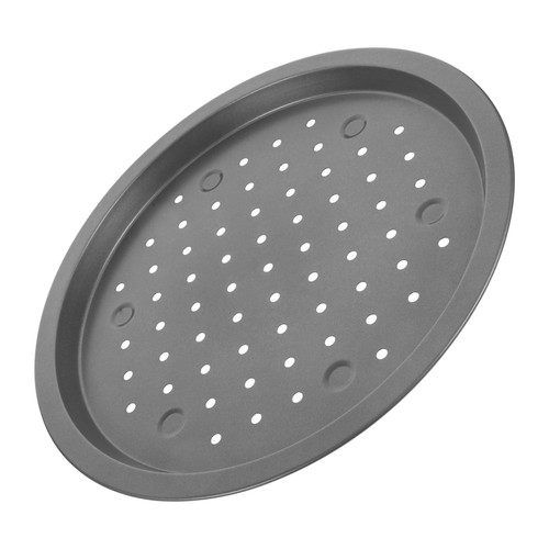 BESTOYARD non-stick pizza pan Pizza Pan With Holes pizza pans baking supply Kitchen Gadget large pizza pan perforated pizza pan Household Baking Tool carbon steel baking pan Nonstick