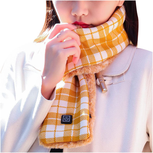 Dgoopd Upgrade Heated Scarf for Women & Men Rechargeable Thermal Smart Heat Scarf Heated Cordless Winter Thermal Neck Wrap