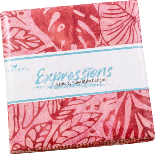 Batiks Expressions Jubilee 5" Stacker 42 5-inch Squares Charm Pack Riley Blake Designs 5-JBLI-42 Batiks Expressions Jubilee 5" Stacker 42 5-inch Squares Charm Pack Riley Blake Designs 5-JBLI-42