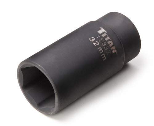 Titan 15332 32mm 1/2" Drive 6 Point Axle Nut Socket